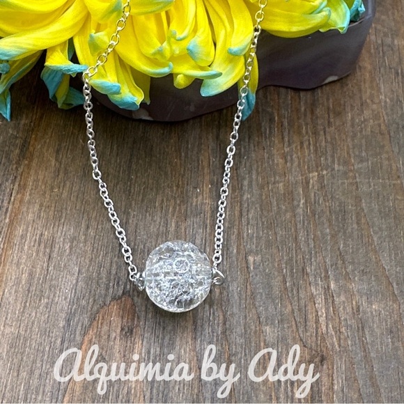 Alquimia Silver Minimalist Pendant Necklace - Picture 2 of 2
